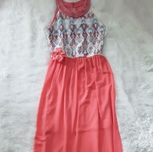 Amy's closet child dress size 14 orange